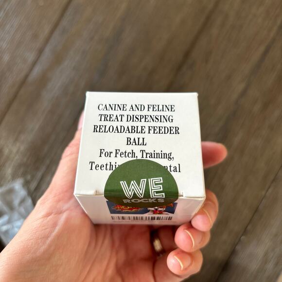 Dog Cat Puppy Treat Dispensing Ball Reloadable Feeder Small Fetch Training - Picture 5 of 7